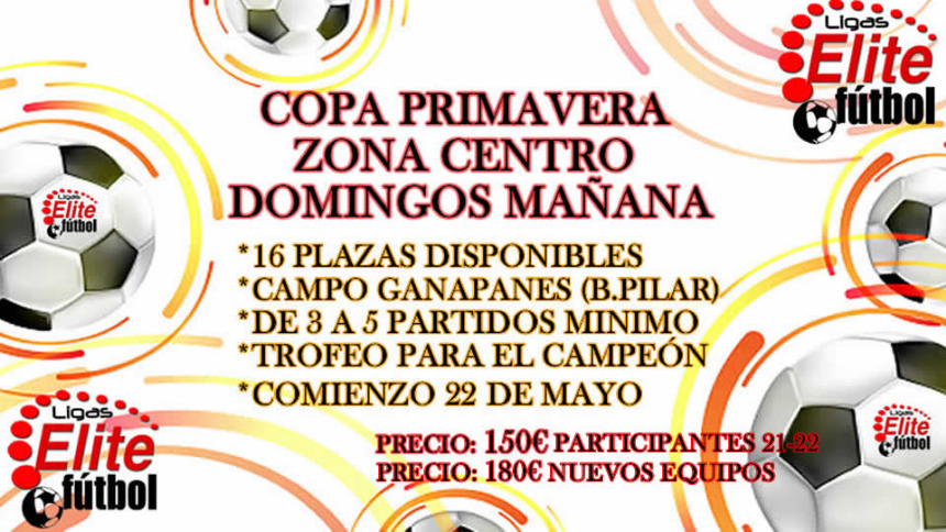 TORNEO COPA PRIMAVERA ZONA CENTRO DOMINGOS MAÑANA